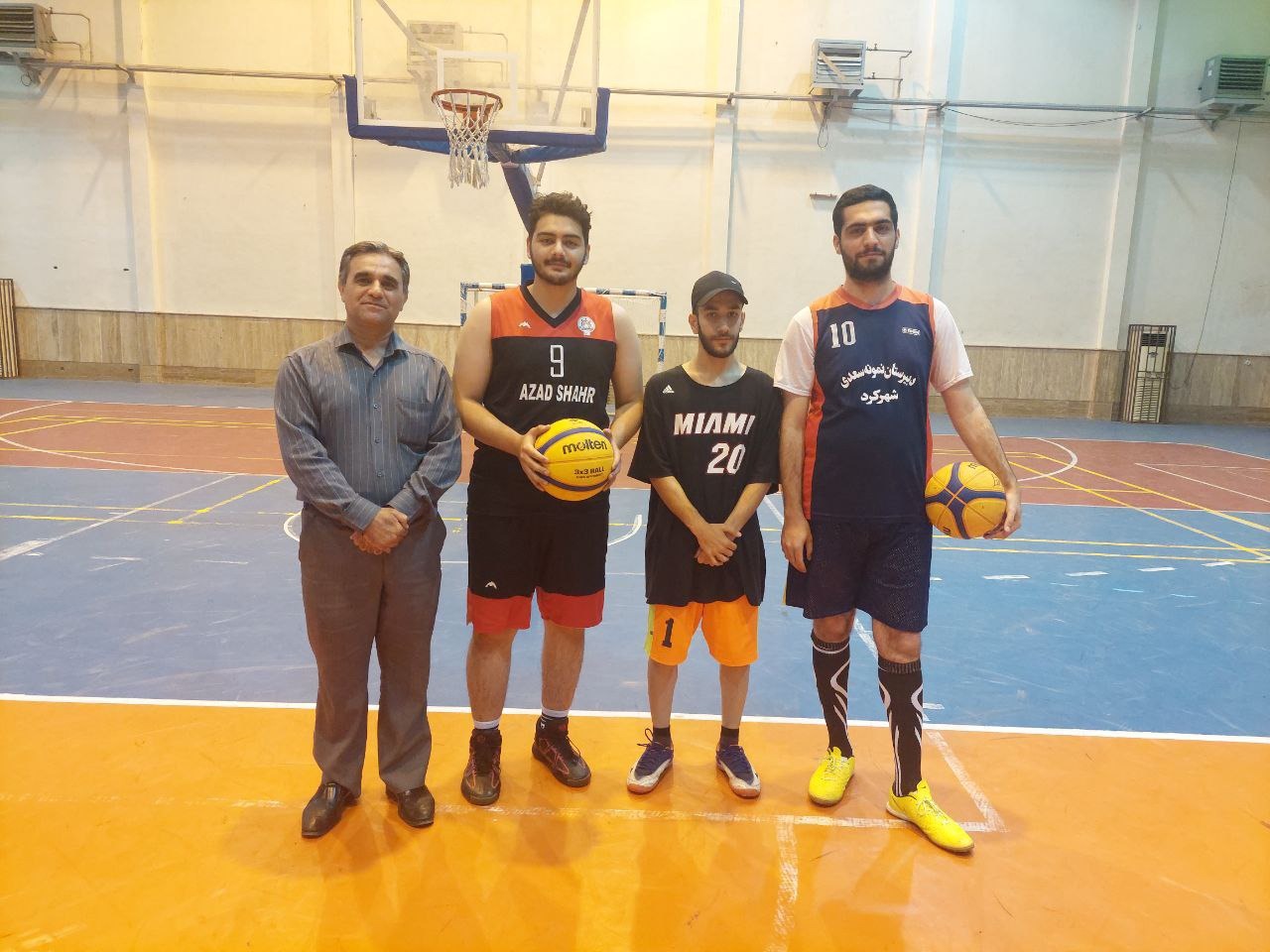 کسب مقام سوم بسکتبال سه نفره جشنواره ورزش های همگانی استانی دانشجویان